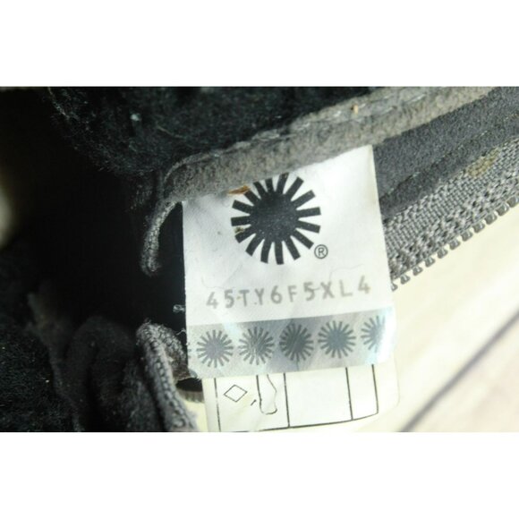 UGG Nice Clean Hilmar Lace-Up Boot Charcoal Suede Leather Waterproof Size 5 - Picture 8 of 10